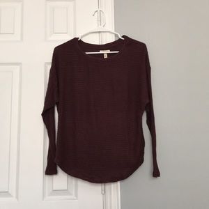 ribbed long sleeve t-shirt